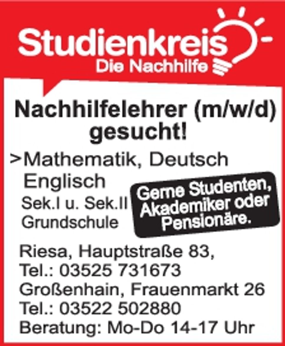 Studienkreis Riesa/Großenhain