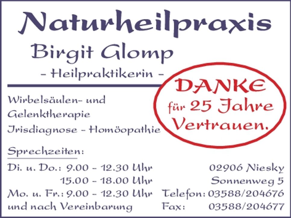 25 Jahre Naturheilpraxis 