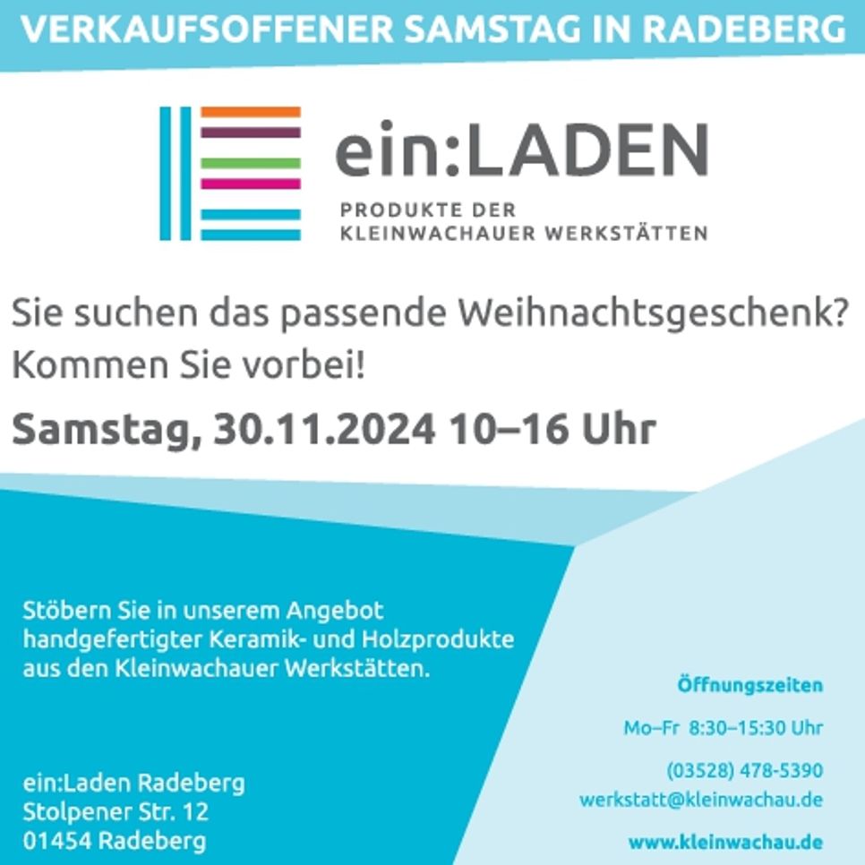 ein:LADEN 30.11.2024